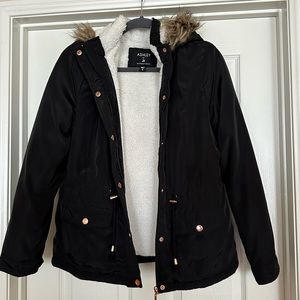 Ashley by 26 International Sherpa lined black jacket